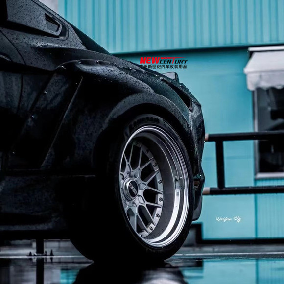 适用于新款18-20年福特野马改装clinchad宽体大包围轮眉轮毂尾翼-6.jpg